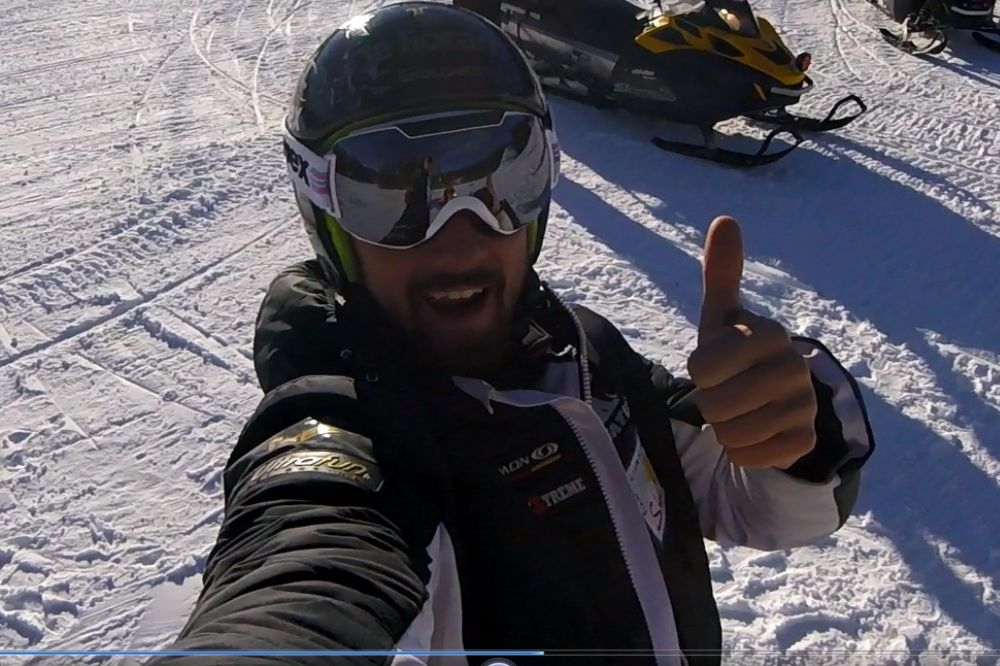 Milou 8ème de la 1ère descente de la saison à Tignes