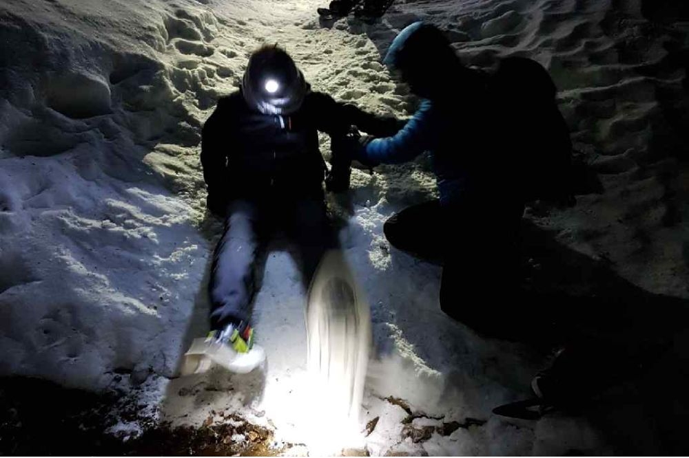 SORTIE RAQUETTES NOCTURNE.
