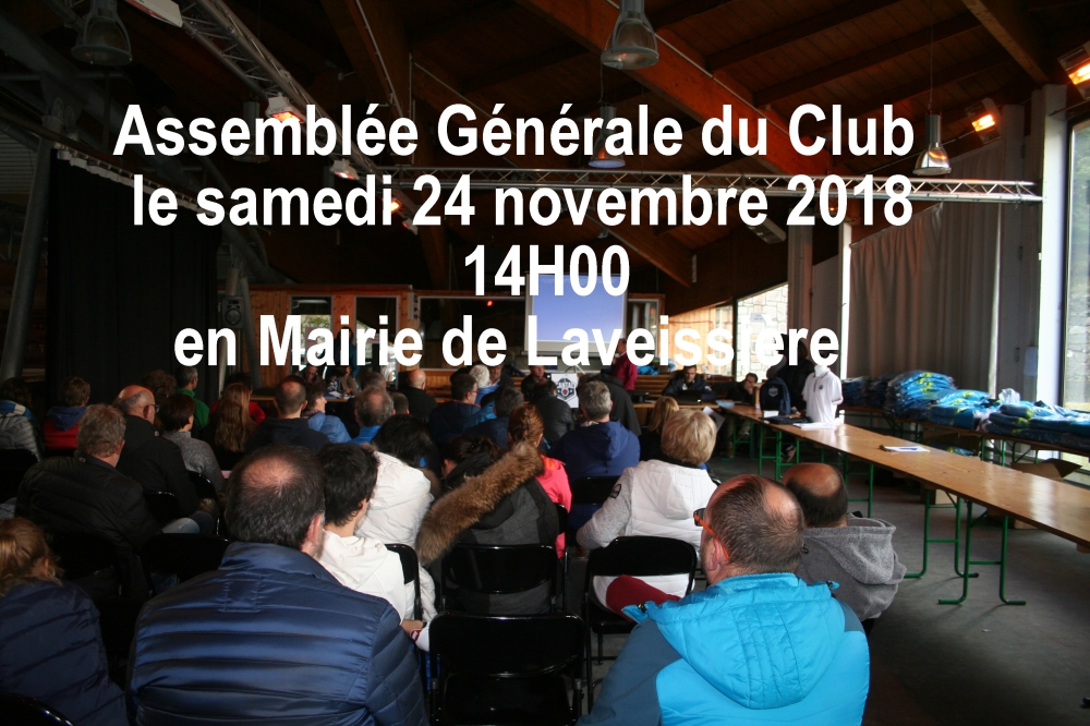 AG 2018 le 24 Novembre en Mairie de Laveissière