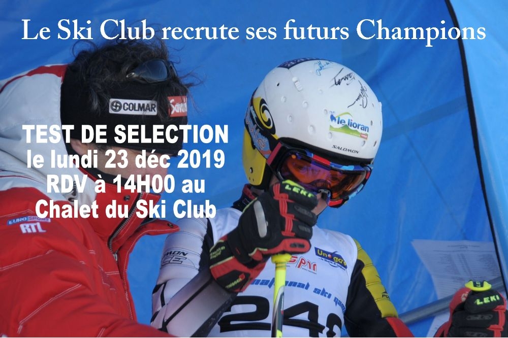 Journée de détection et d’intégration au Ski Club.