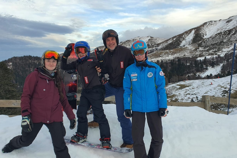 Aprém Snowboard avec Edouard