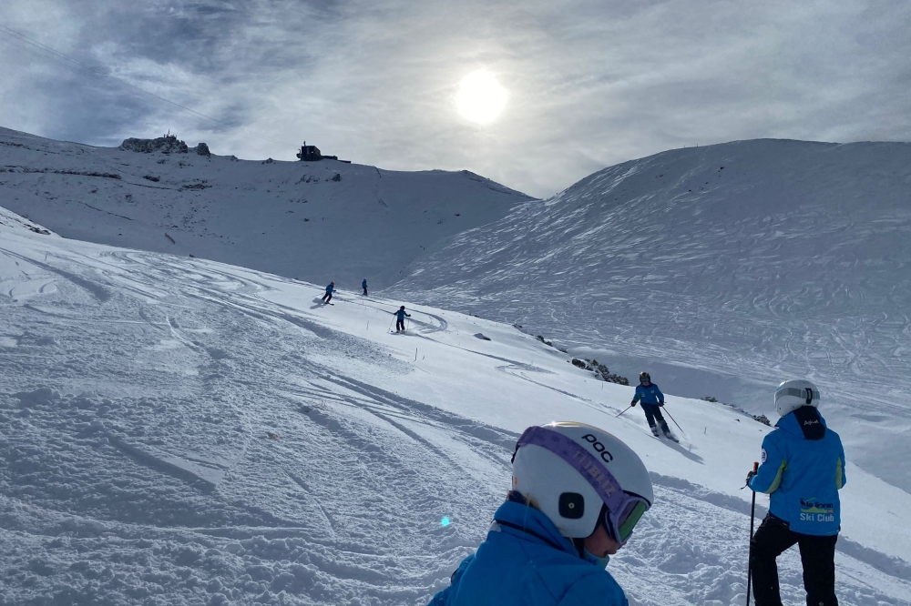 Le vrai bonheur du ski...