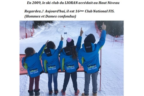 Le LIORAN, 16ème Club National FIS 2018